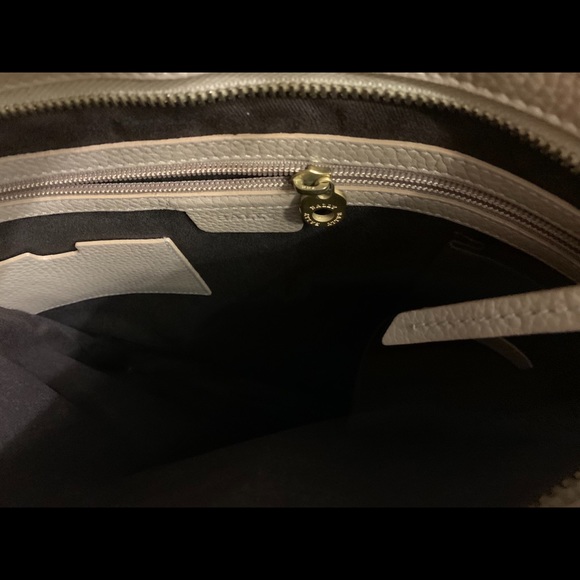 Bally tan/gold pebbled leather crossbody bag - Picture 13 of 16